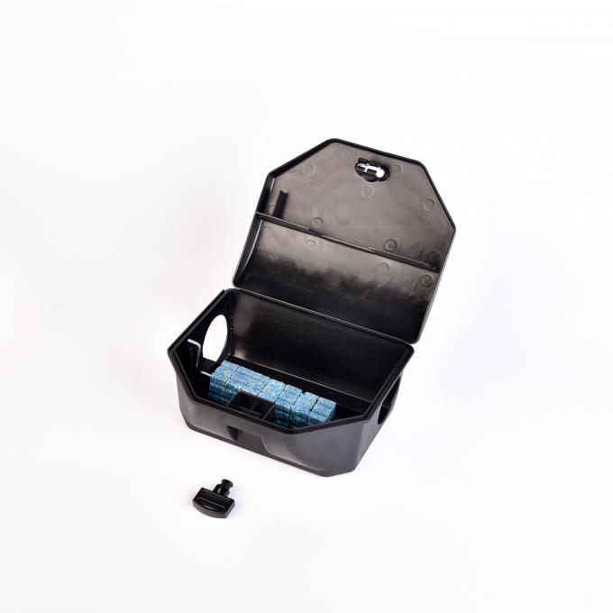 Boîte en plastique multifonctionnelle verrouillable souris de rat Souris piège appât Station avec place pour le ressort piège et appât 262g 1