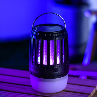 Un bon prix. 21-35 pièces IPX4 étanche à l'eau lumière de nuit UV395 Bug Zapper lampe anti-moustiques rechargeable avec panneau solaire en ligne